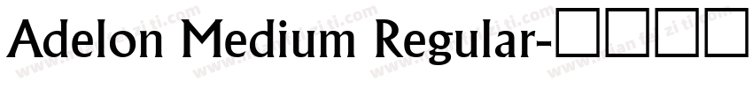 Adelon Medium Regular字体转换